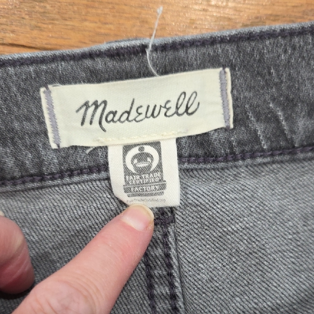 Madewell Charcoal Denim Jeans - Picture 3 of 5
